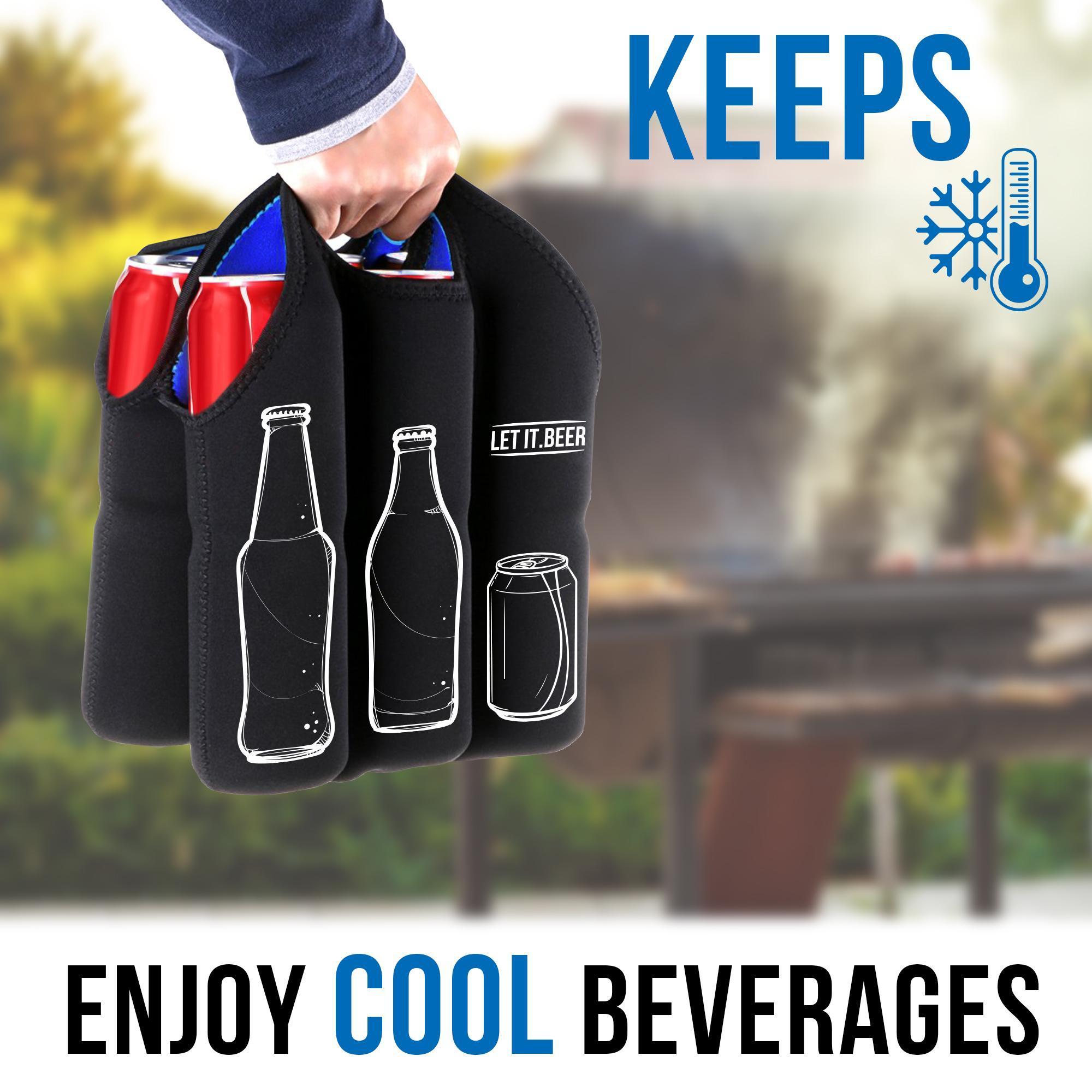 Promotional gift 6 Pack red wine bottle Cooler Tote Bag Extra Thick Neoprene Beer Bottle/Can/Beverage Carrier