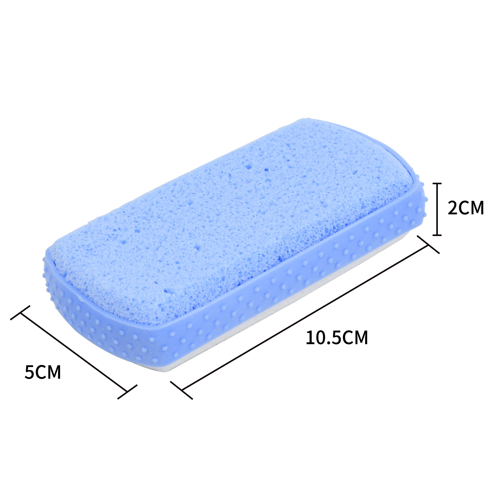 Wholesale foot scrubber double-sided foam glass pumice stone for exfoliation