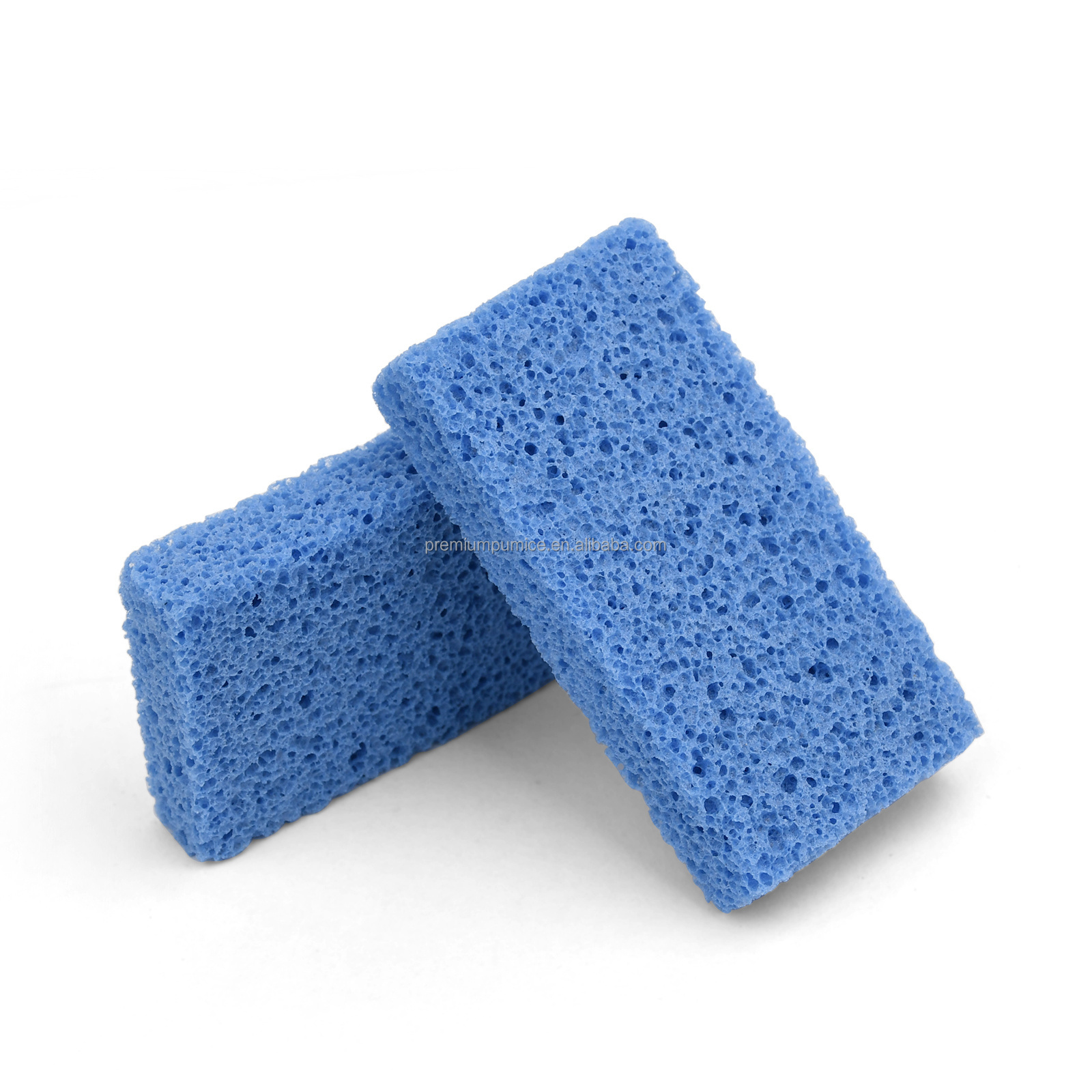 800Pcs/Case Disposable Pedicure Foot Care Tool Blue Sponge Pumice Feet Bar