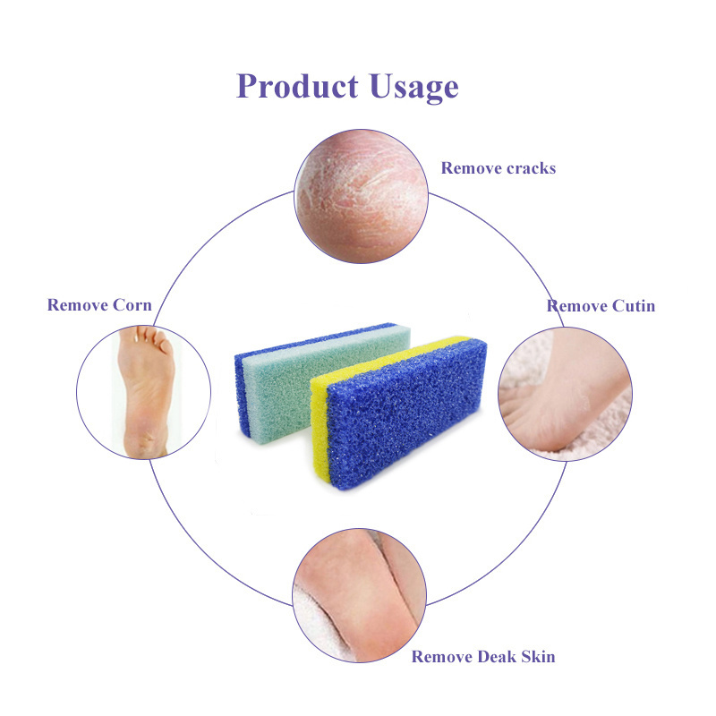 2023 New product two-sided pu foot file callus remover pumice care tools for salon