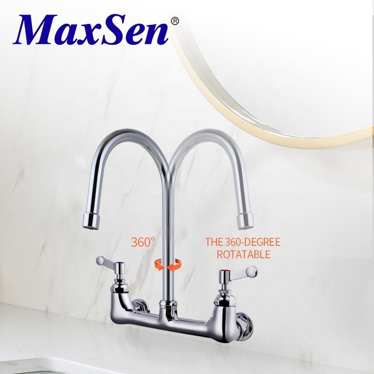 Mixer Stainless Steel Bathroom Basin Faucets Cheap Classic Wash Face Double Handle Water Tap Faucet Mixer Basin Faucet