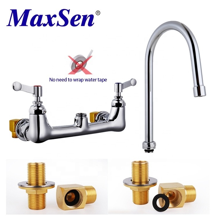 Mixer Stainless Steel Bathroom Basin Faucets Cheap Classic Wash Face Double Handle Water Tap Faucet Mixer Basin Faucet