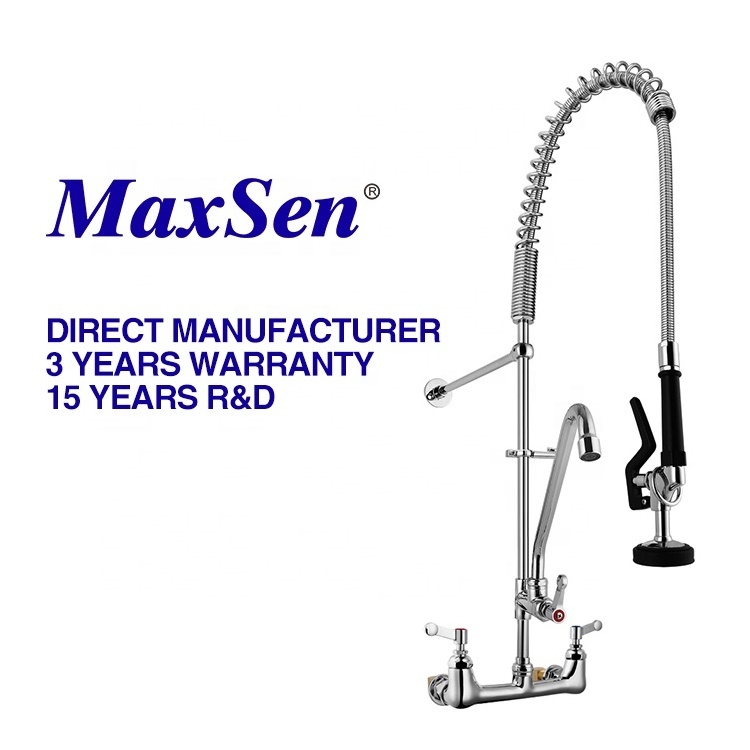 Commercial Wall Mount Pre rinse Faucet Factory Hot and Cold Pre rinse Faucet Dishwasher Pre rinse Faucet