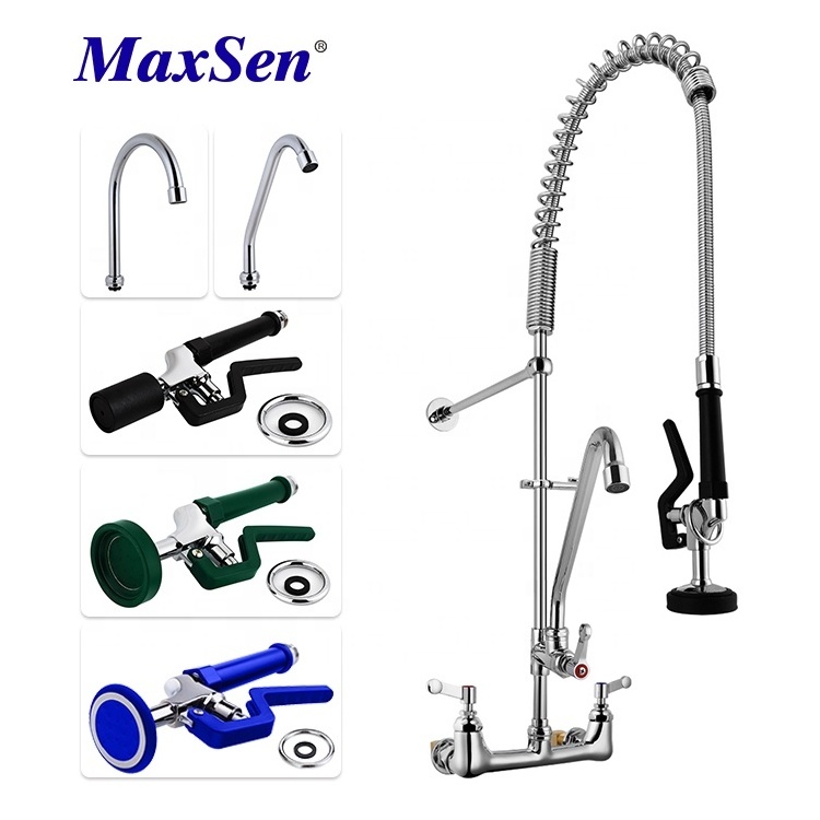 Commercial Wall Mount Pre rinse Faucet Factory Hot and Cold Pre rinse Faucet Dishwasher Pre rinse Faucet