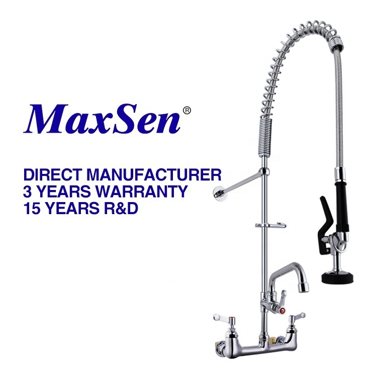 New Arrival Pre rinse Faucet Commercial Spring Sprayer Polished Chrome Pre rinse Faucet Commercial for Kitchen Sink