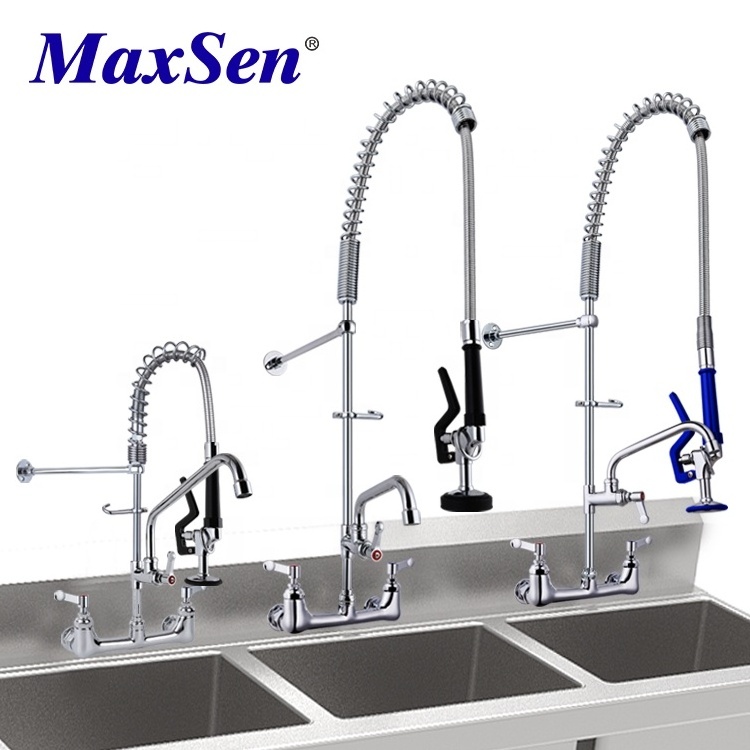 New Arrival Pre rinse Faucet Commercial Spring Sprayer Polished Chrome Pre rinse Faucet Commercial for Kitchen Sink