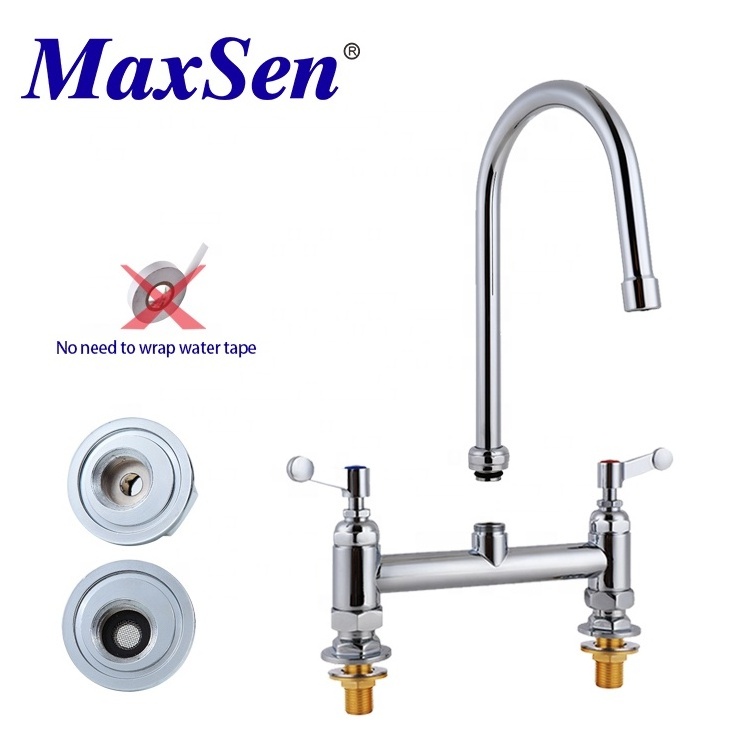 Maxsen Raised Deck Mount Faucet with 8