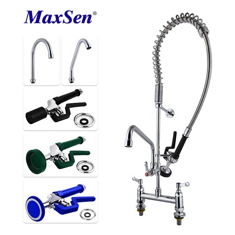 Deck Mounted Commercial Kitchen Pre rinse Faucet Commercial Floor Mounted Model Restaurant Pre rinse Faucet Manufacturer