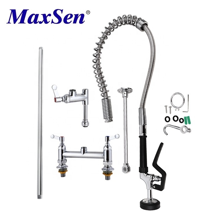 Deck Mounted Commercial Kitchen Pre rinse Faucet Commercial Floor Mounted Model Restaurant Pre rinse Faucet Manufacturer