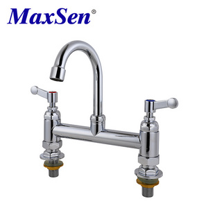 4" Centerset Vanity Faucets Basin Faucet Chrome Watermark Wash Basin Faucet for Bathroom