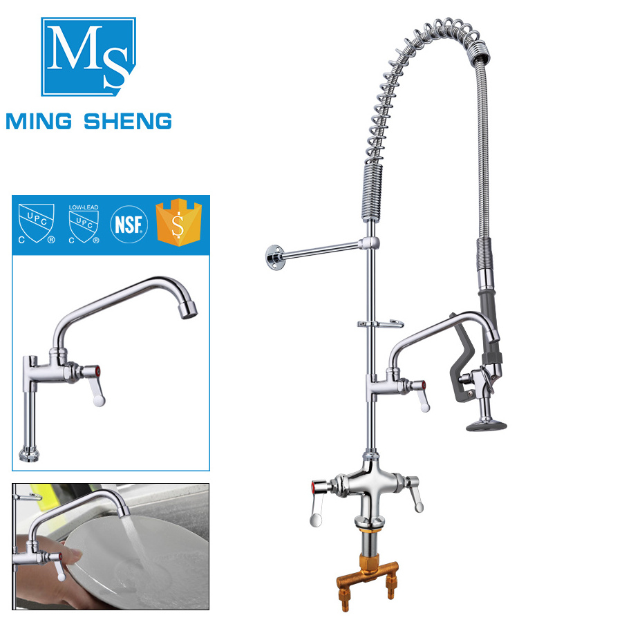 Deck Mount Hotel Commercial Dishwasher Kitchen Sink Mixer Tap Faucet Accessories High End Faucet Tap