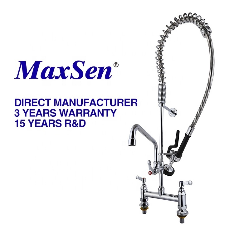 Deck Mounted Commercial Kitchen Pre rinse Faucet Commercial Floor Mounted Model Restaurant Pre rinse Faucet Manufacturer