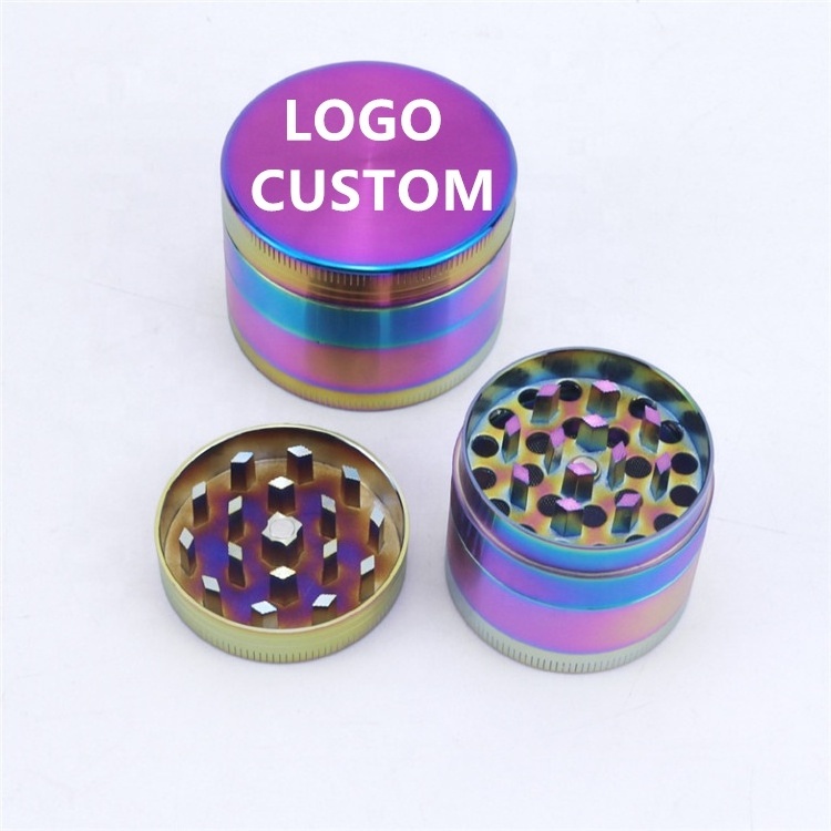 Rolling Paper Smoking Partner Tobacco Spice Shredder Grinder Logo Engraved Laser Shatter Crusher Dry Herb Grinder