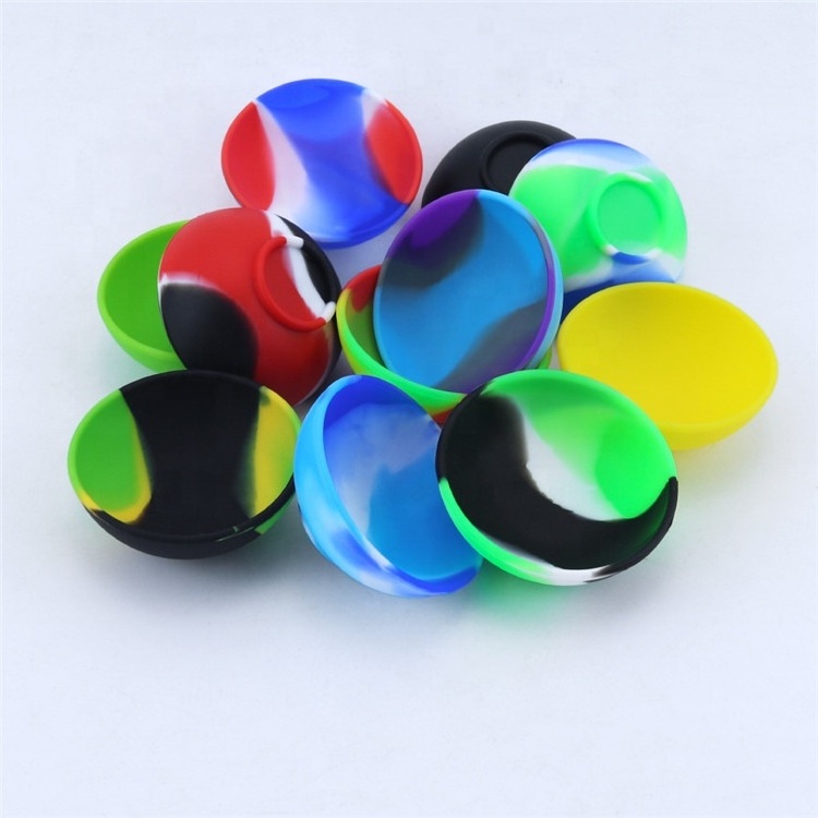 67mm 50mm Width Odorless Reusable Soft Silicone Storage Bowl Rolling Paper Smoking Accessories Flexible Silicone Mixing Bowls