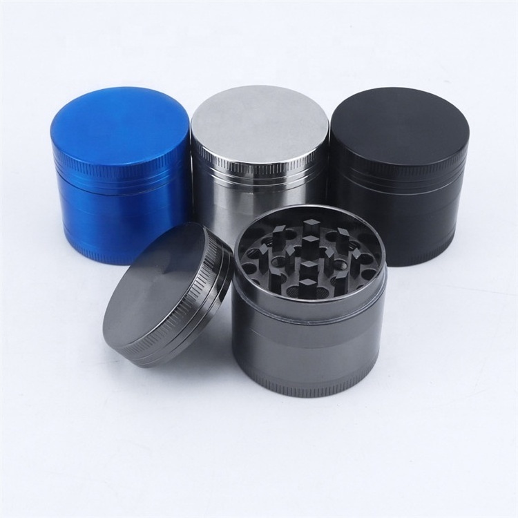 Engraved Logo Metal Herb Grinder Smoking Accessories Spice Mill Cutter Dries Shredding Machine Herb Crusher Grinders