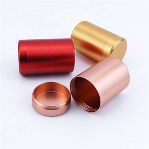 Colorful Metal Storage Jar Cigarette Case Rolling Papers Smoking Accessories Herb Tobacco Aluminum Jar with Sealed Cover