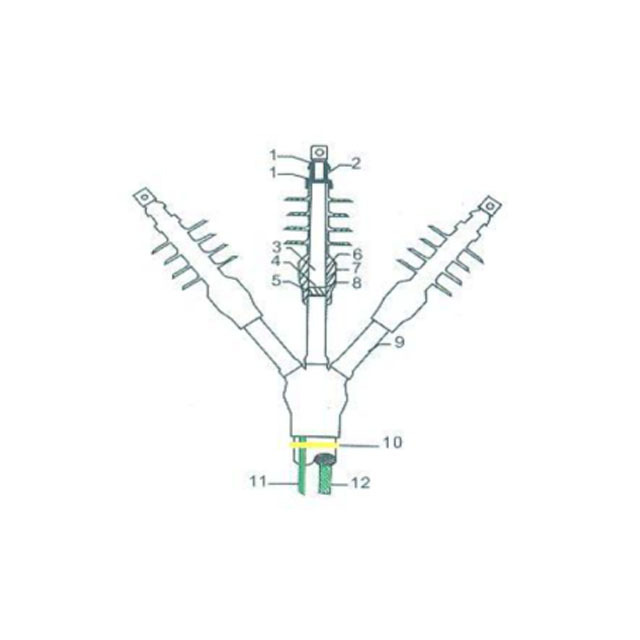 Cold Shrinkable Power Cable Terminal 8.7/15KV Cold Shrink Joint Termination Outdoor Cold Shrink Terminal