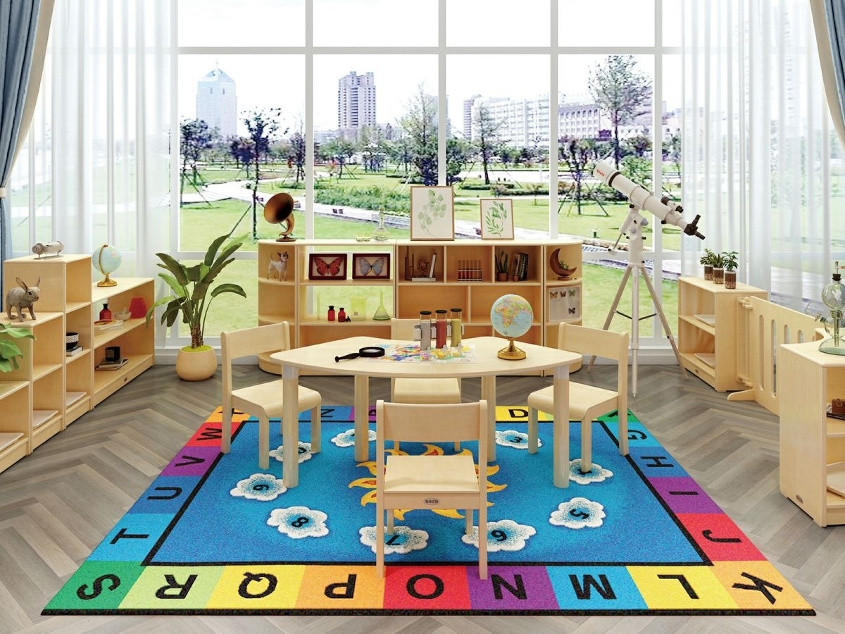 2020 High Quality Amerian Style Reggio Montessori Daycare School Furniture Children Tables and Chairs Preschool Furniture Sets