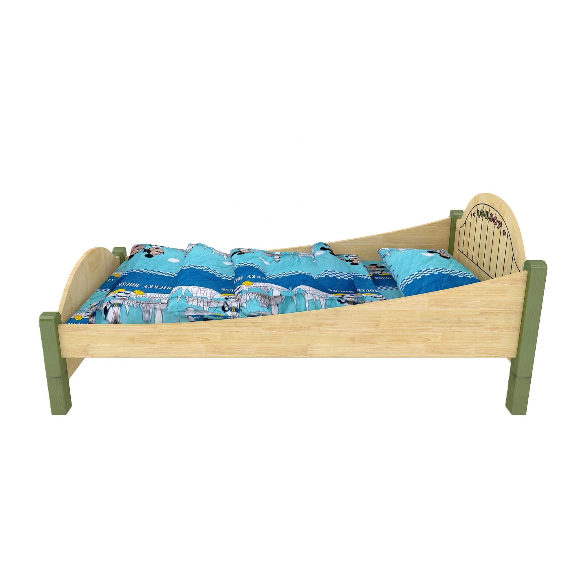 Kindergarten Wooden Bed Kids Bedroom Furniture Sets preschool furniture bed