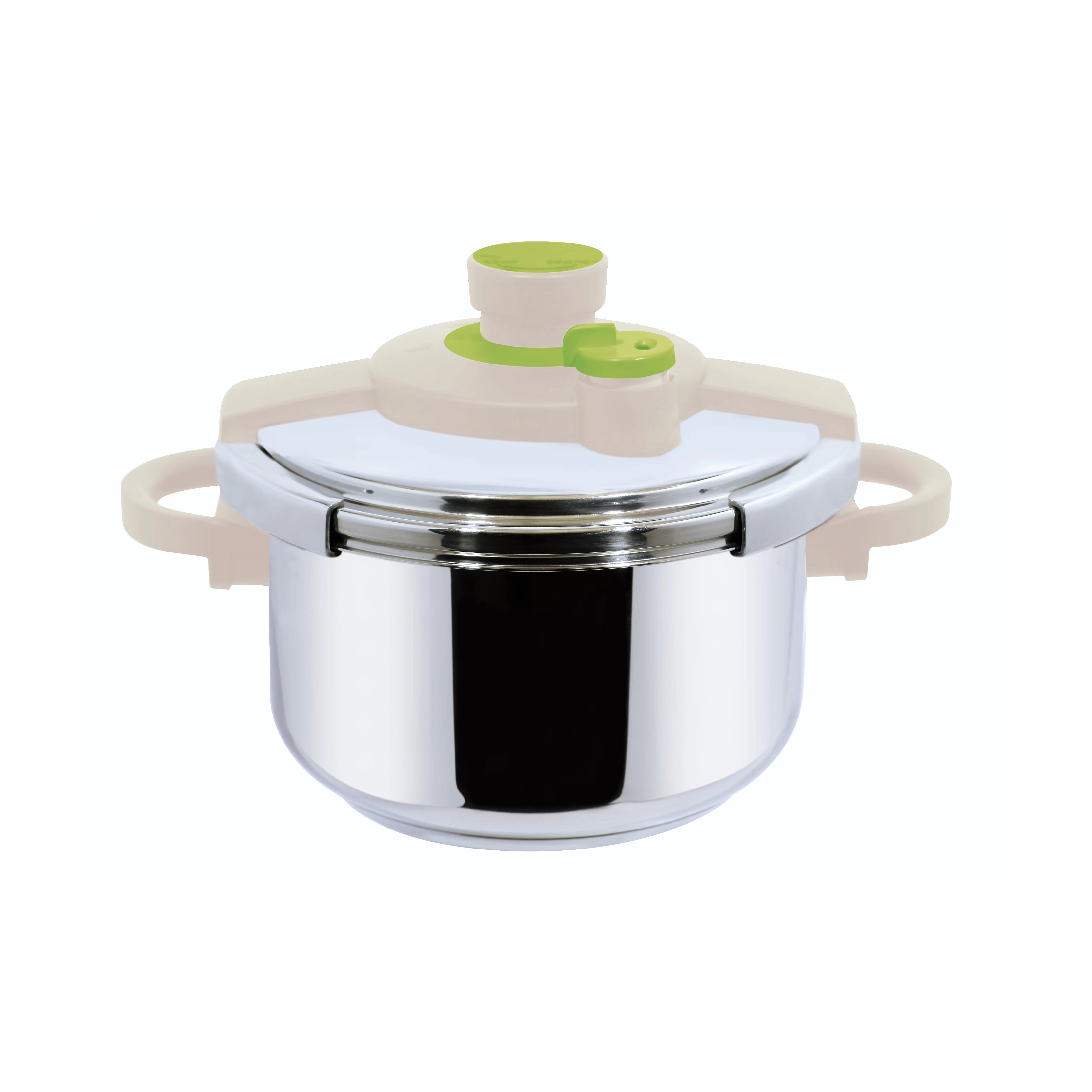 4-10L Customized Clamp High Pressure Two Gear Adjustment 50-80KPA Stainless Steel Pressure Cooker