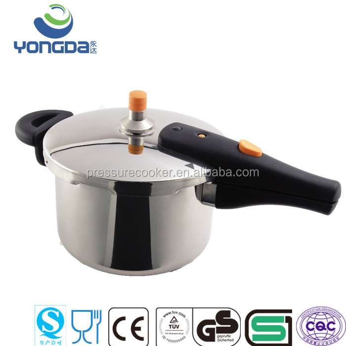 Elegant Stainless Steel Weight Valve Design Domestic Commercial Pressure Cooker Industrial Pressure Cooker