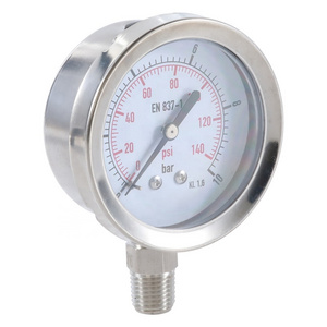 All stainless steel ammonia pressure gauge for NH3