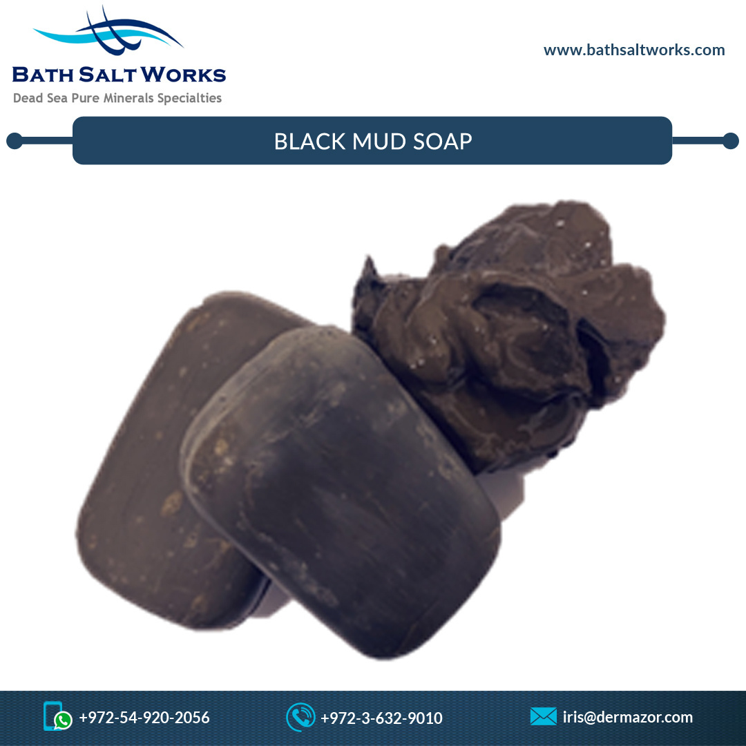 Wholesale Selling Highest Quality 100% Natural and Pure Dead Sea Black Mud Soap for Bulk Purchasers