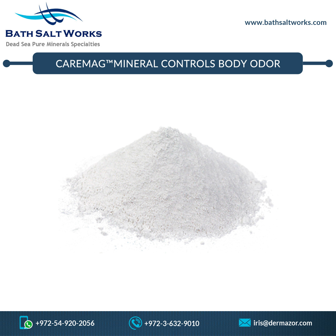 100% Natural and Pure Ingredients Rich CareMag Body Odor Mineral Controls Powder