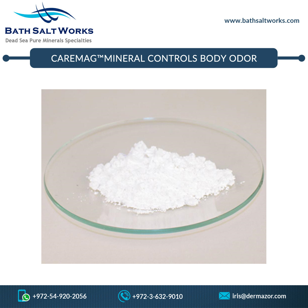 100% Natural and Pure Ingredients Rich CareMag Body Odor Mineral Controls Powder