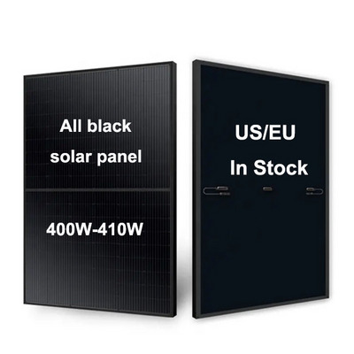 Jinko LONGi JA All Black Solar Panels mono 425W 380W 400W 405W 410W 415W 420W 430w Half Cell PV full black solar Panel 400 watt