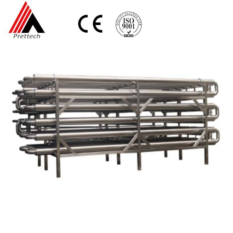 20KW Stainless Steel Double Pipe Type Heat Exchange For Cooling Food Liquid