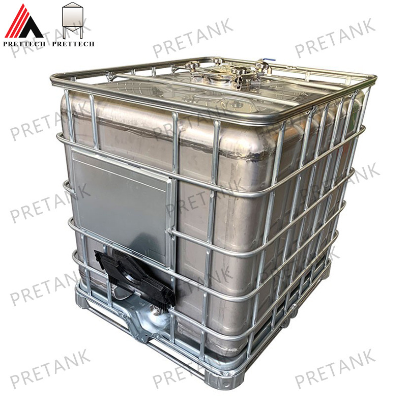 Chemical Containers Manufacturer Prettech stainless steel ibc tank 1000 liters