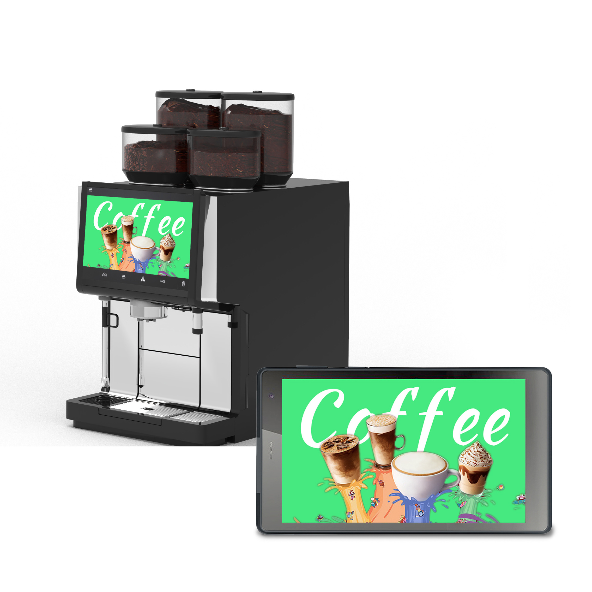 Embedded android tablet 7 inch HD IPS easy touch screen tablet ODM customized coffee machine tablet pc manufacturer