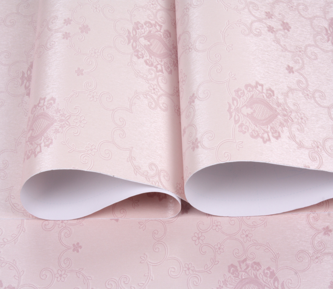 Jinyi Y62303 Pink Floral Luxury Peel and Stick Self Adhesive Removable Vinyl Sticker Wall Coating Wallpaper