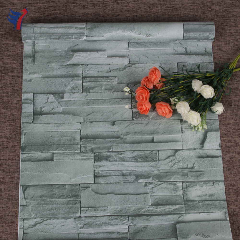 Jinyi H1089 Brick Stone Pattern Unique Backsplash Selfadhesive Peel and Stick Waterproof Funiture Wallpaper