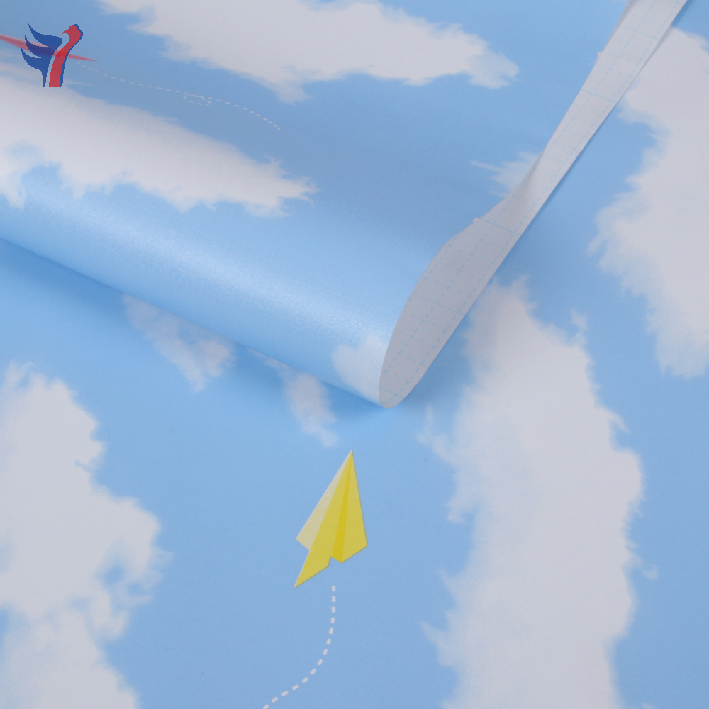 Jinyi H1693 H1698 H1699 Blue Sky Cloud For Kids Home Decoration Bedroom Ceiling Peel and Stick Removable Wallpaper