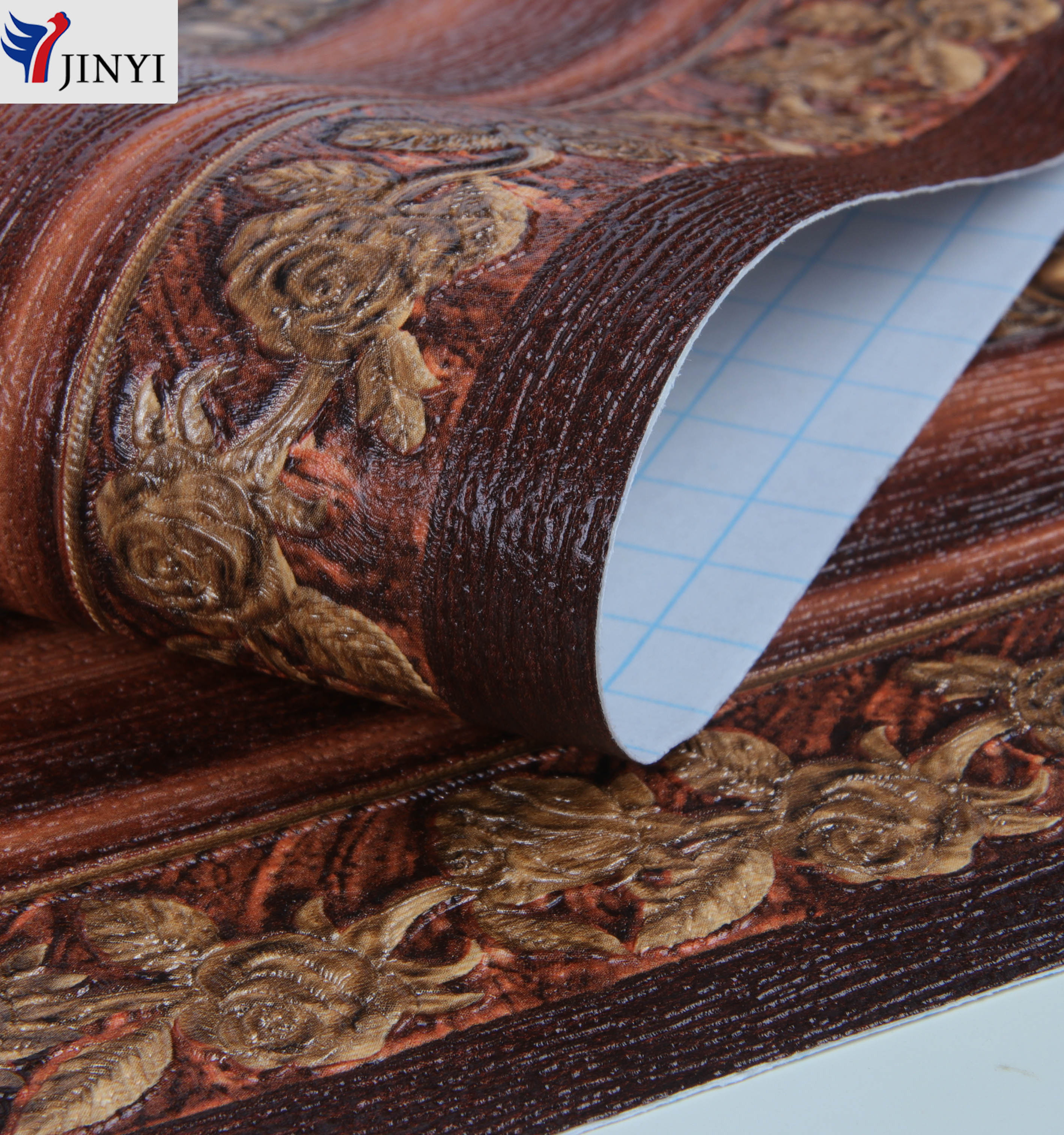 10.6cm deep embossed Self adhesive PVC wall decorative paper border sticker