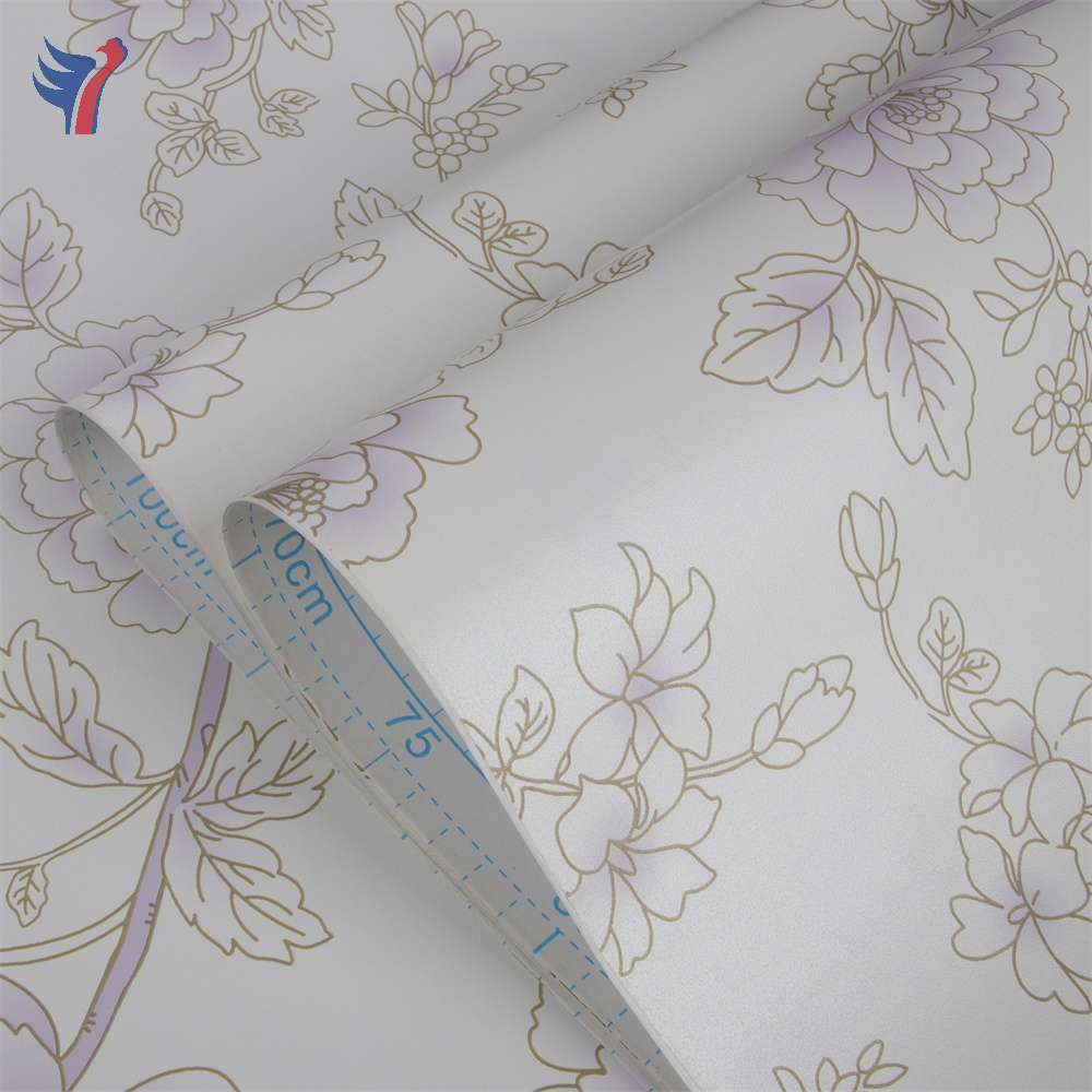 White Cream Bright Floral Self Adhesive Contact Paper Furniture Wall Cover Wallpaper