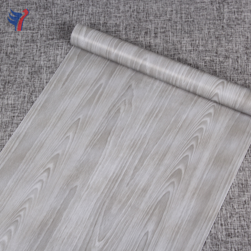 Jinyi W2904 Grey Gray Wood Vinyl Peel and Stick Funiture Selfadhesive Wall Paper Sticker Roll Wallpaper