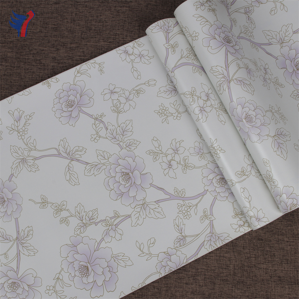 White Cream Bright Floral Self Adhesive Contact Paper Furniture Wall Cover Wallpaper