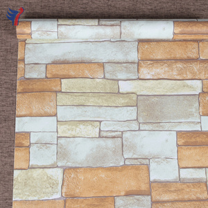 Jinyi H1085 Nature Stone Brick Look Removable Peelable Self Adhesive Wall Sticker Vinyl Paper Wallpaper