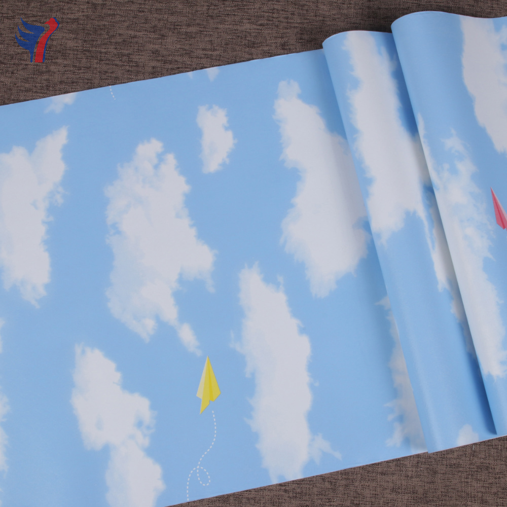 Jinyi H1693 H1698 H1699 Blue Sky Cloud For Kids Home Decoration Bedroom Ceiling Peel and Stick Removable Wallpaper