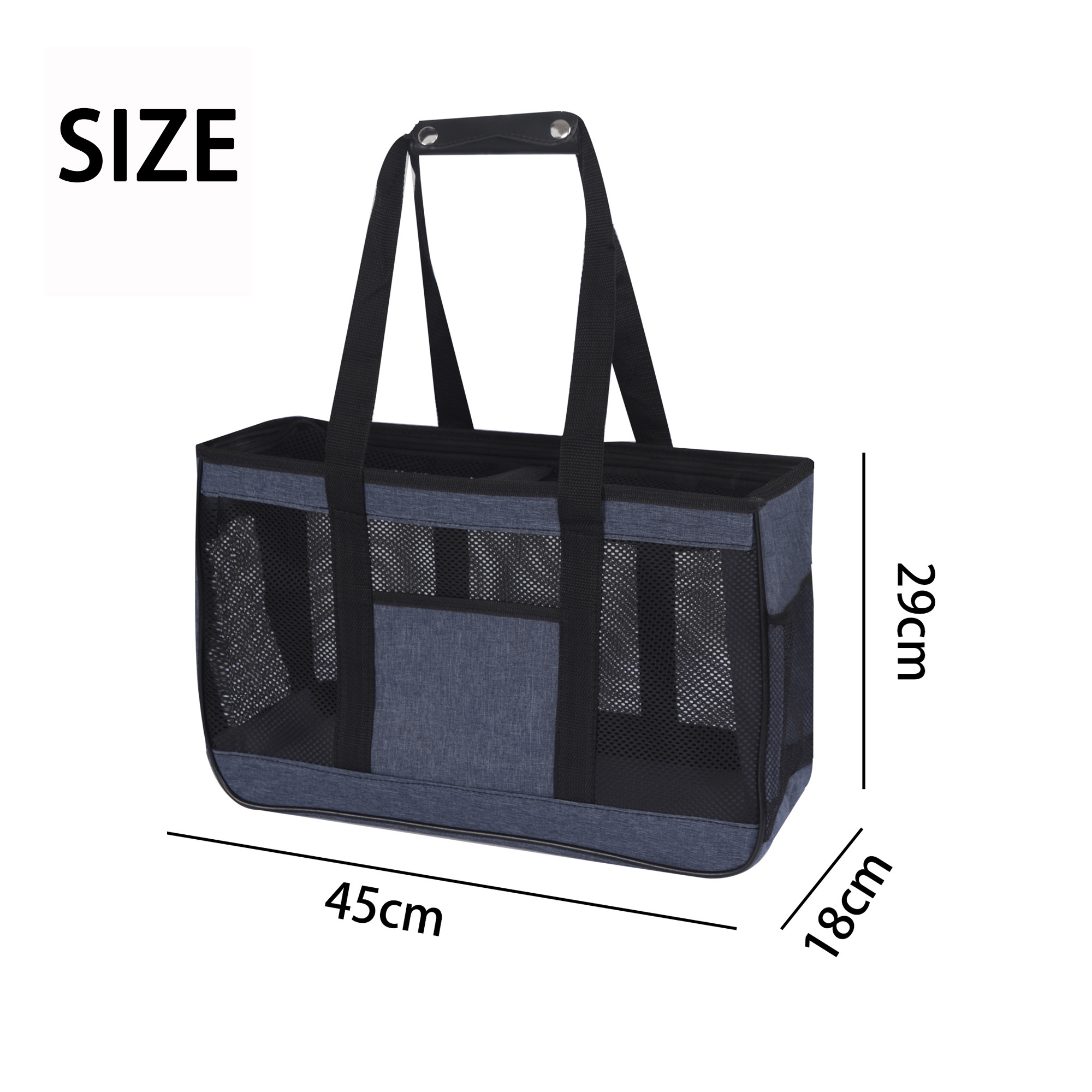 Wholesale Pet Carrier for Small Medium Cats and Dogs Carrier Travel Bag with Mesh Windows Locking Safety Zippers