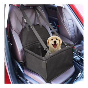 Wholesale Waterproof Pet Front Seat Cover Pet Booster Seat Deluxe 2 in 1 Dog Seat Cover for Cars with Safety Belt