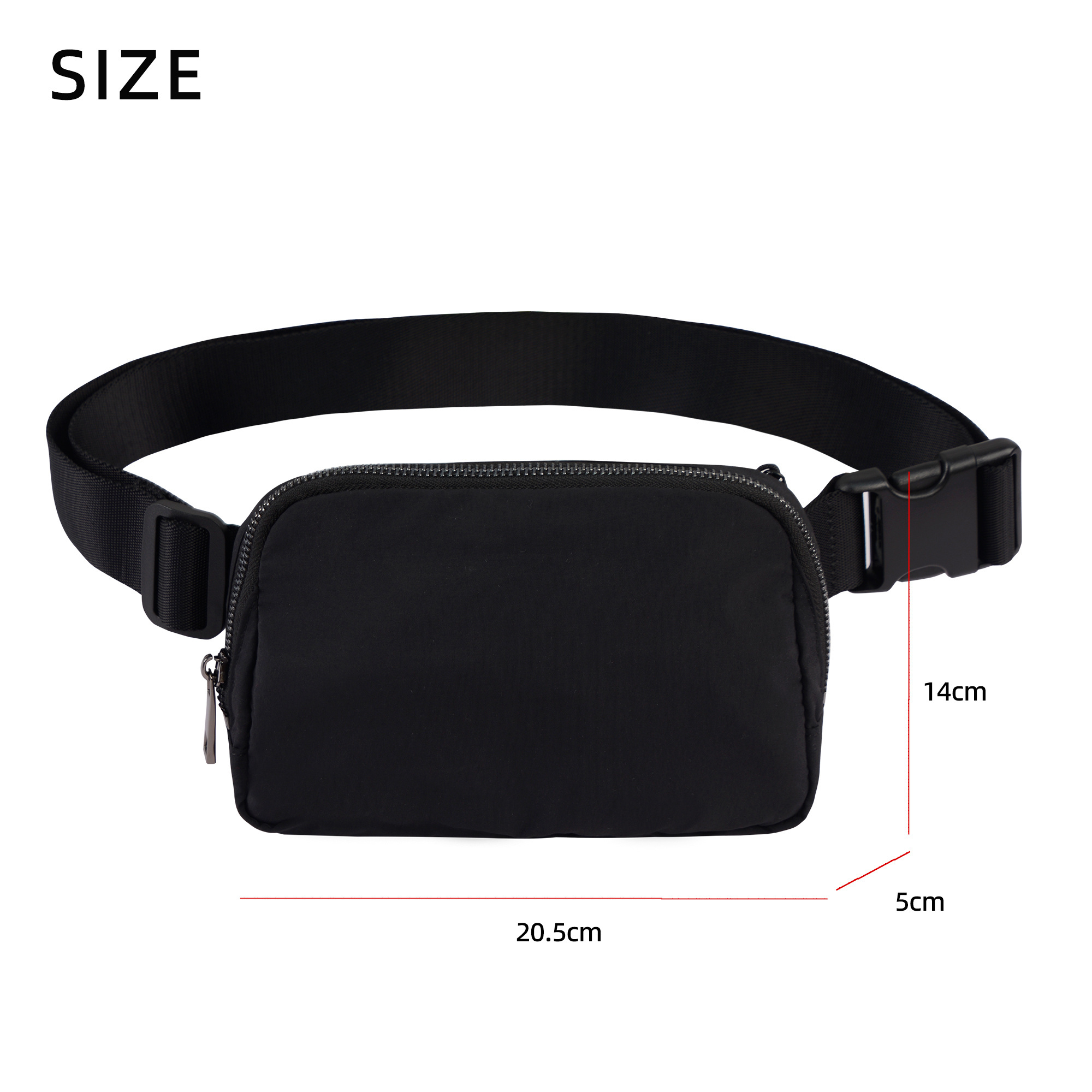 Mini Belt Bag with Adjustable Strap Small Waist Pouch for Workout Running Travelling Hiking Waist Packs