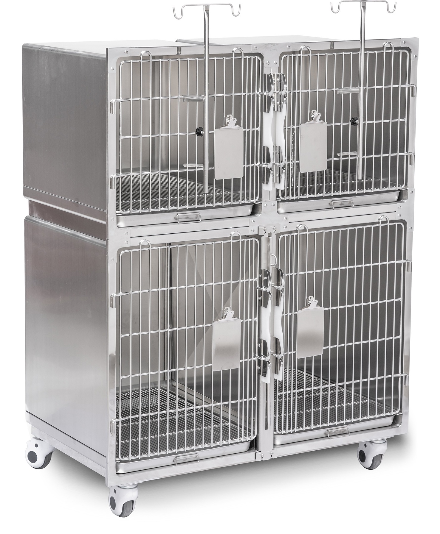 stainless steel pet cage customizable good quality veterinary cages 304 stainless steel pets display cages