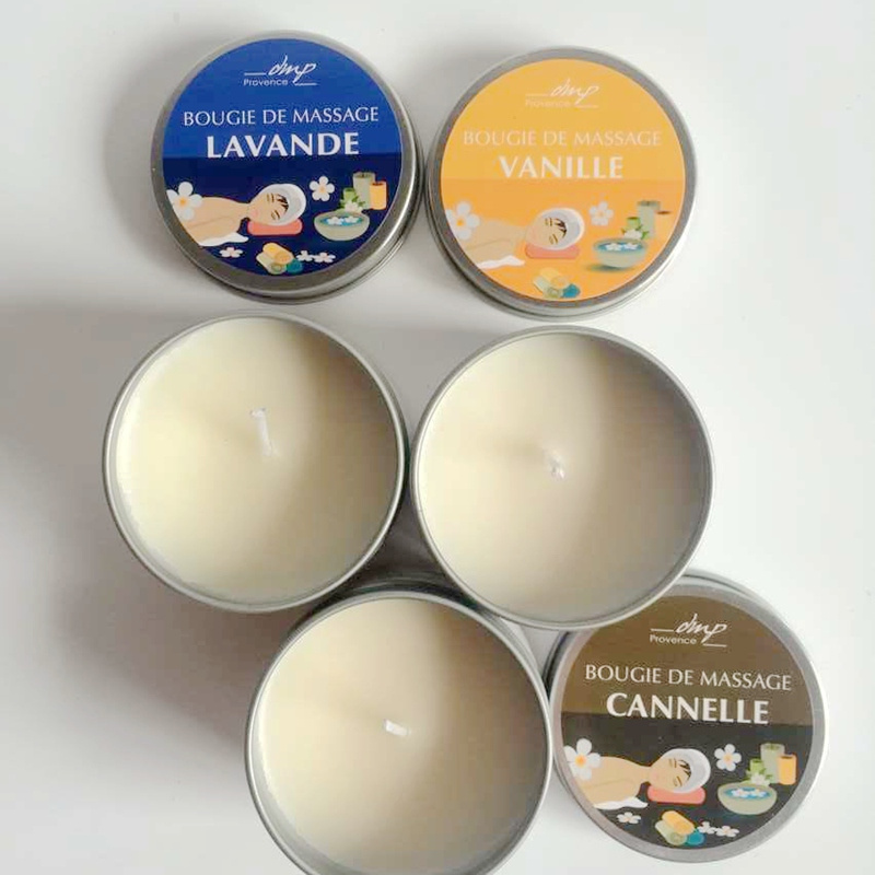 Custom 3oz Natural Soy Wax Candle  Aromatherapy Sexy Body Oil Candle SPA Massage Candle for Couples and Home SPA