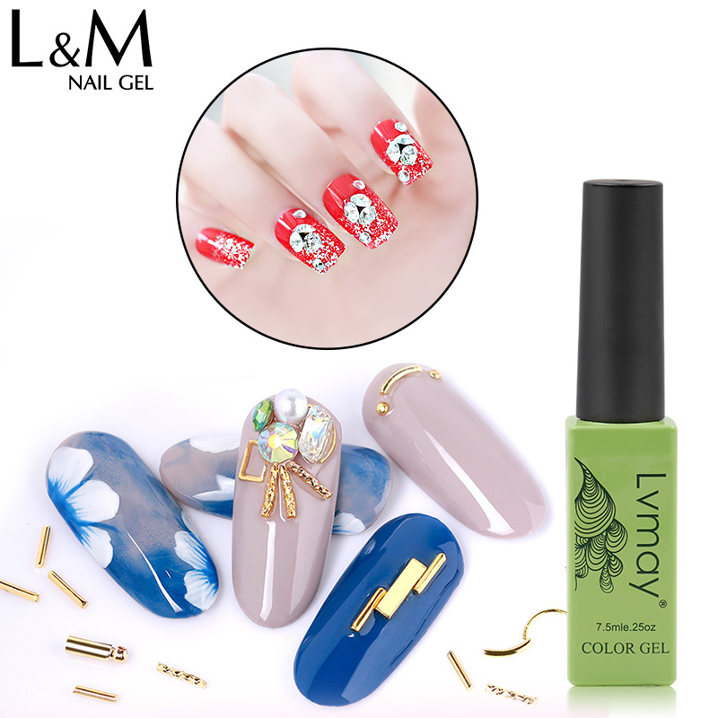 Clear Super Sticky Nail Glue Gel Nail Art Sticky UV Rhinestone Glue Gel