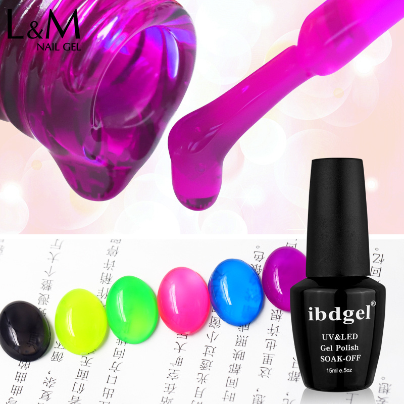 ibdgel amber glass gel polish clear color uv gel nail