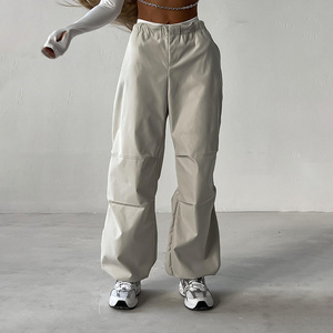 2023 Hot Sale Overalls Women Summer New Street Hip Hop Hottie Loose High-Waist Pleated Feet Parachute Pants